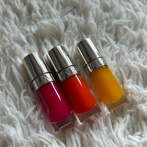 Clarins Lip Comfort Hydrating Oil - NEW NEVER USED SET OF 3